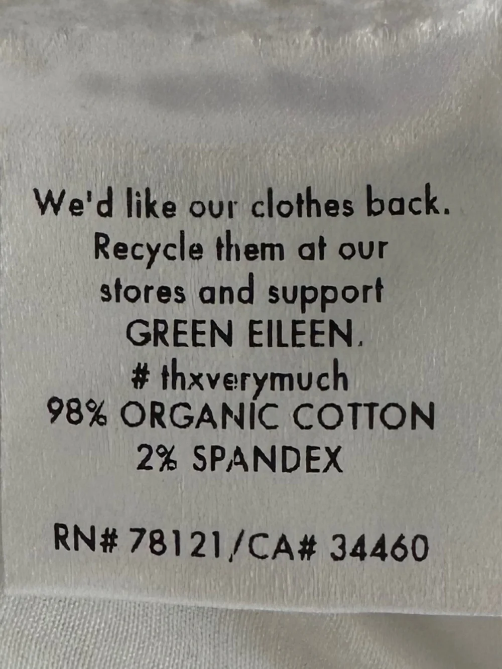 Eileen Fisher Slim Ankle Organic Cotton Stretch Denim Jeans 8 Casual Classic NWT - Picture 10 of 14